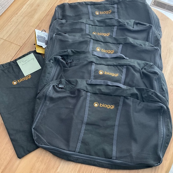 Biaggi Zipsak FIVE (5) X-LARGE Packing ZipCubes w/Laundry/Shoe Bag NWT - Picture 1 of 8